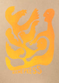 "Gaggle" - Duotone - Kraft cardstock