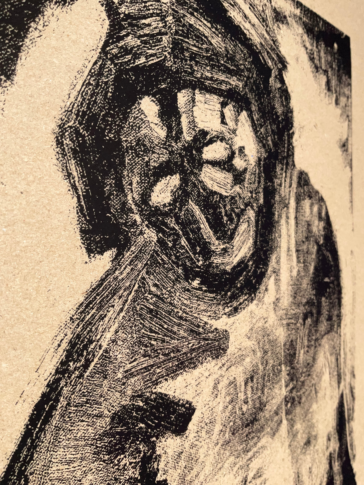 "Cron" - Monochrome Black - Kraft cardstock
