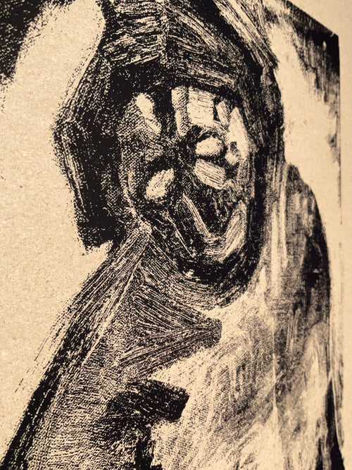 "Cron" - Monochrome Black - Kraft cardstock