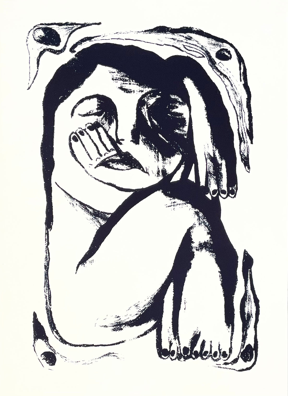 "Girl in Box"- Monochrome